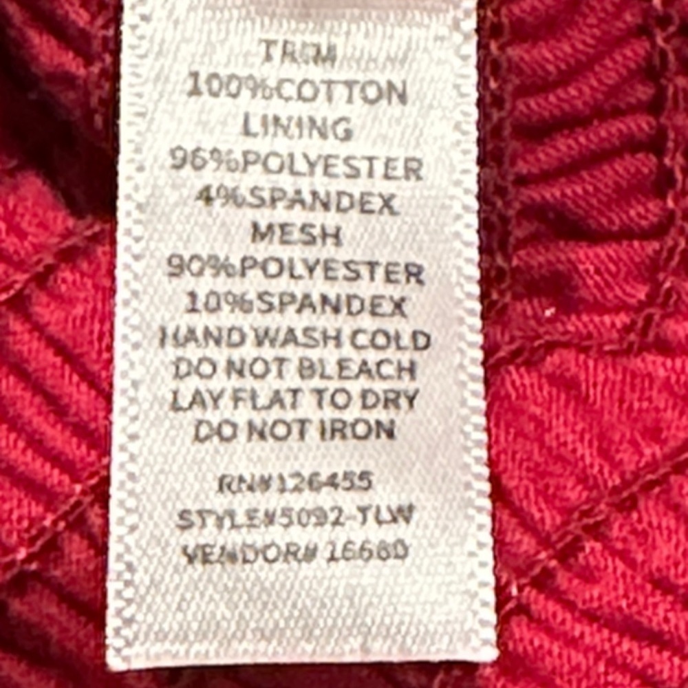 NWOT! Chic Burgundy Lace Women's Blouse - Picture 8 of 8